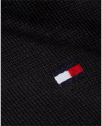 Core Cotton Silk C Neck - Flag Black